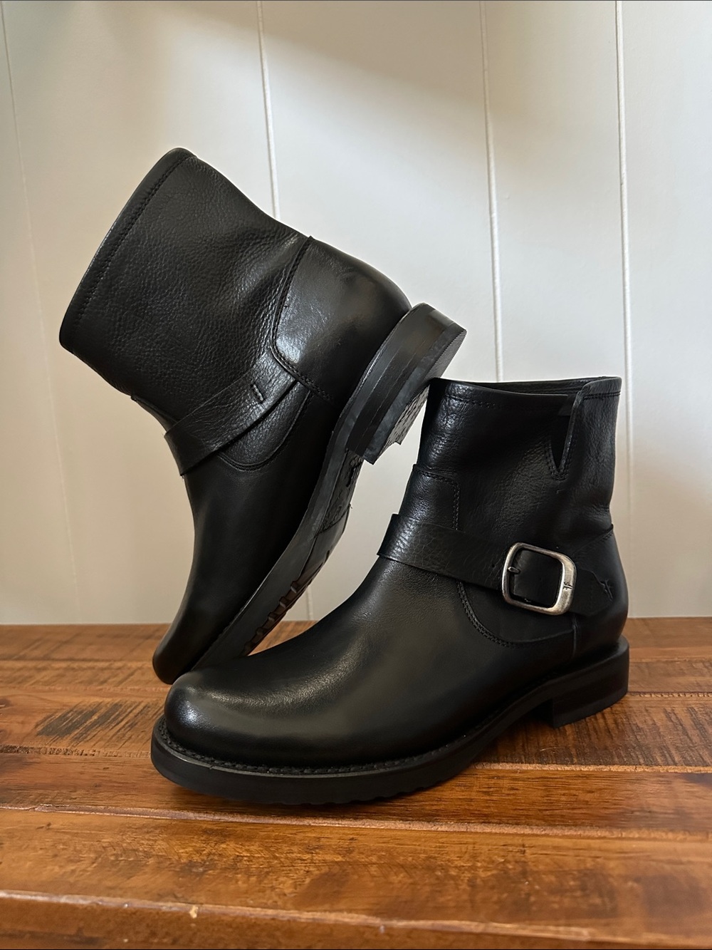 Frye Engineer Moto Boots - Classic Buckle